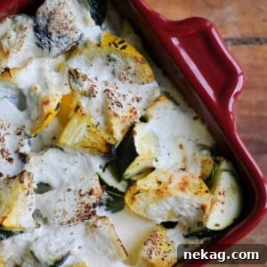 Baked Zucchini and Ricotta Casserole, a delightful and easy side dish