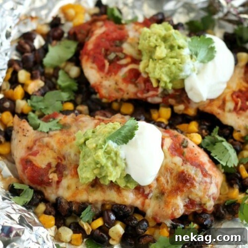 Southwestern Chicken Packets, an easy and delicious tin-foil dinner.