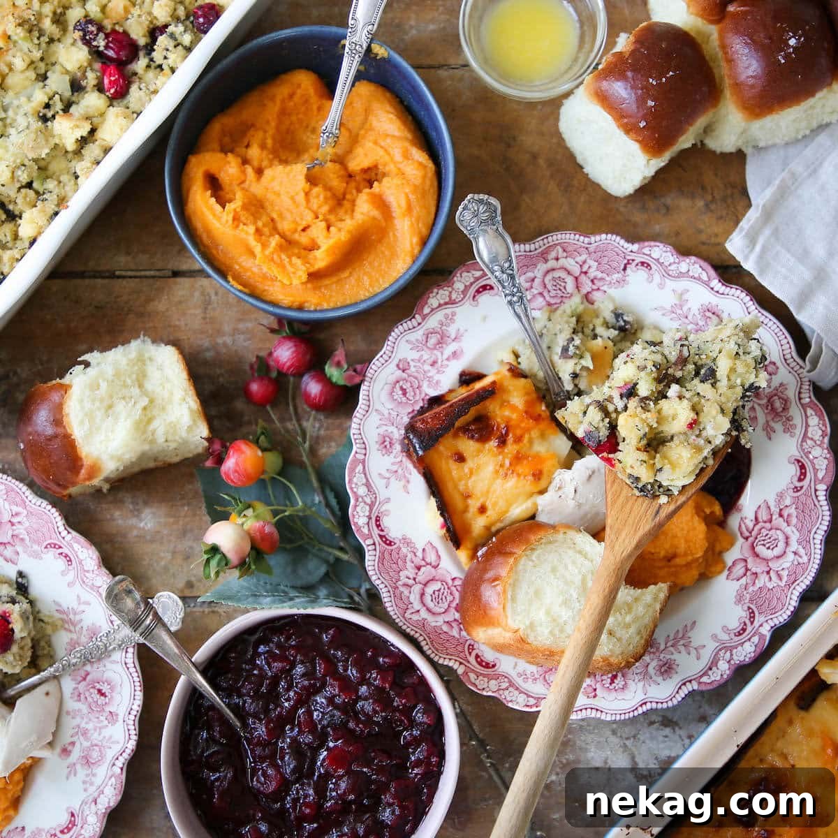 Thanksgiving Traditions A Recipe and Menu Collection 3 An elegantly styled Thanksgiving menu tablescape, inviting guests to a festive meal.