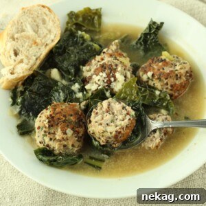 Turkey Meatball and Kale Soup - Chef Lindsey Farr