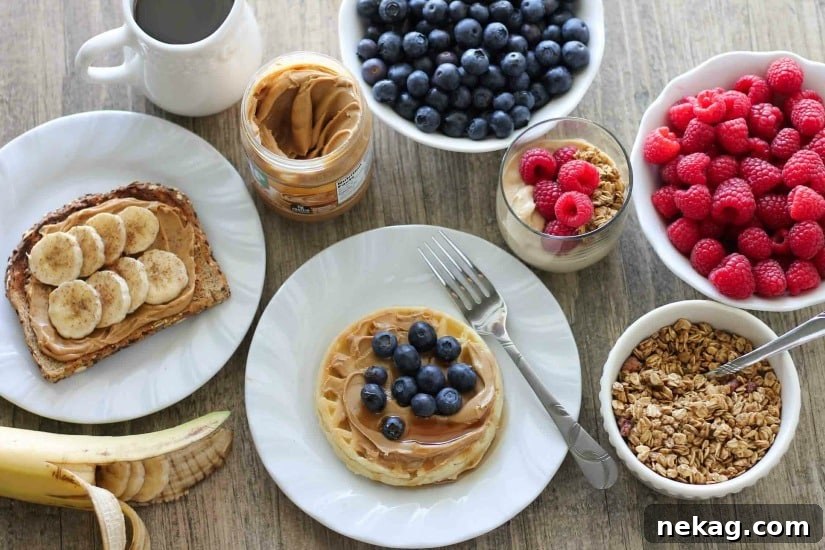 Peanut Butter Power-Ups: Delicious Breakfasts & On-the-Go Bites 2 Enjoy peanut butter for breakfast and on-the-go with these quick and tasty ideas!