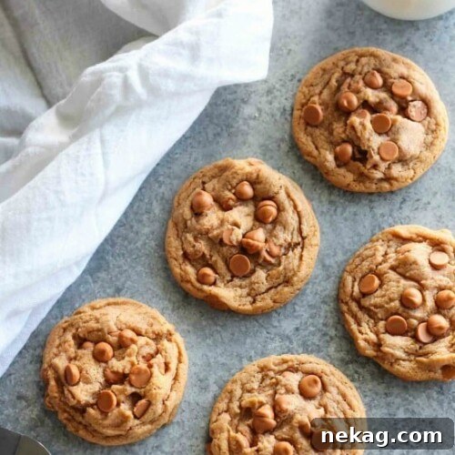 Pudding mix and baking chips make these Butterscotch Cookies soft, chewy, and extra tasty!