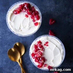 White Chocolate Raspberry Mousse