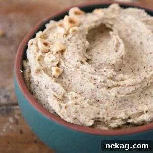 Hazelnut Cream in a vibrant green bowl, ready to be used in baking.