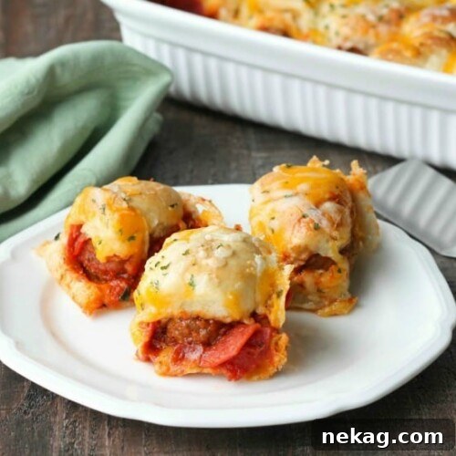 Hearty Meatball Sandwich Pizza Casserole