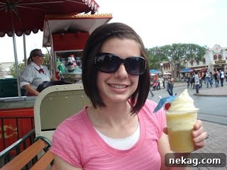 My Disney Magic Revealed 11 Refreshing Dole Pineapple Whip, a classic Disneyland treat with vibrant yellow color