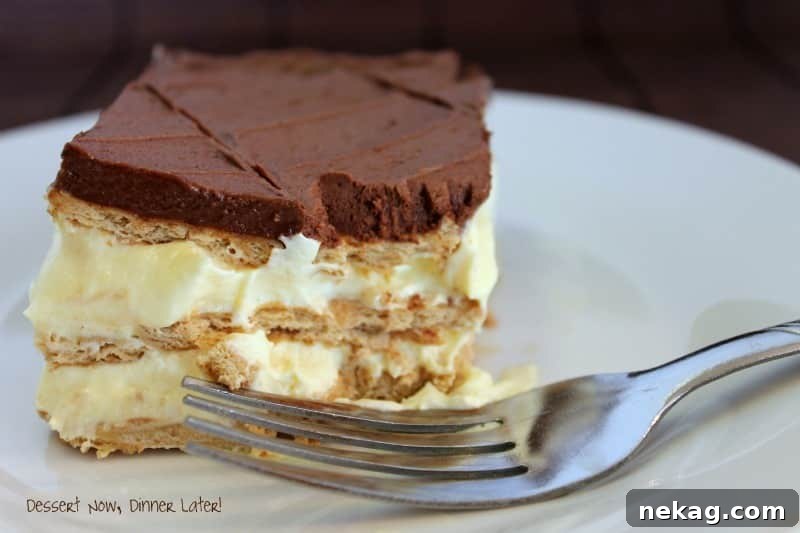 No-Bake Eclair Bliss 4 Assembling the Eclair Icebox Cake