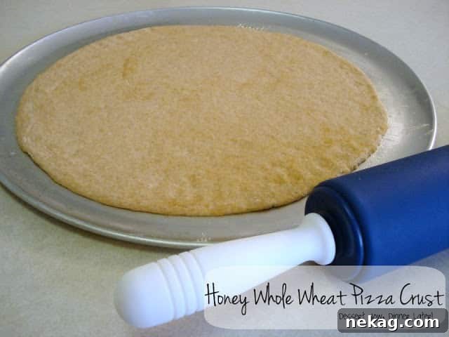 Delicious homemade whole wheat pizza with fresh toppings