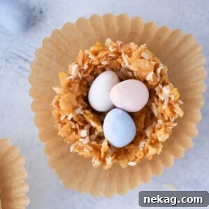 Coconut White Chocolate Nests