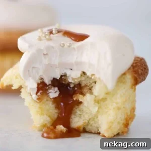 Caramel Cupcakes with elegant frosting