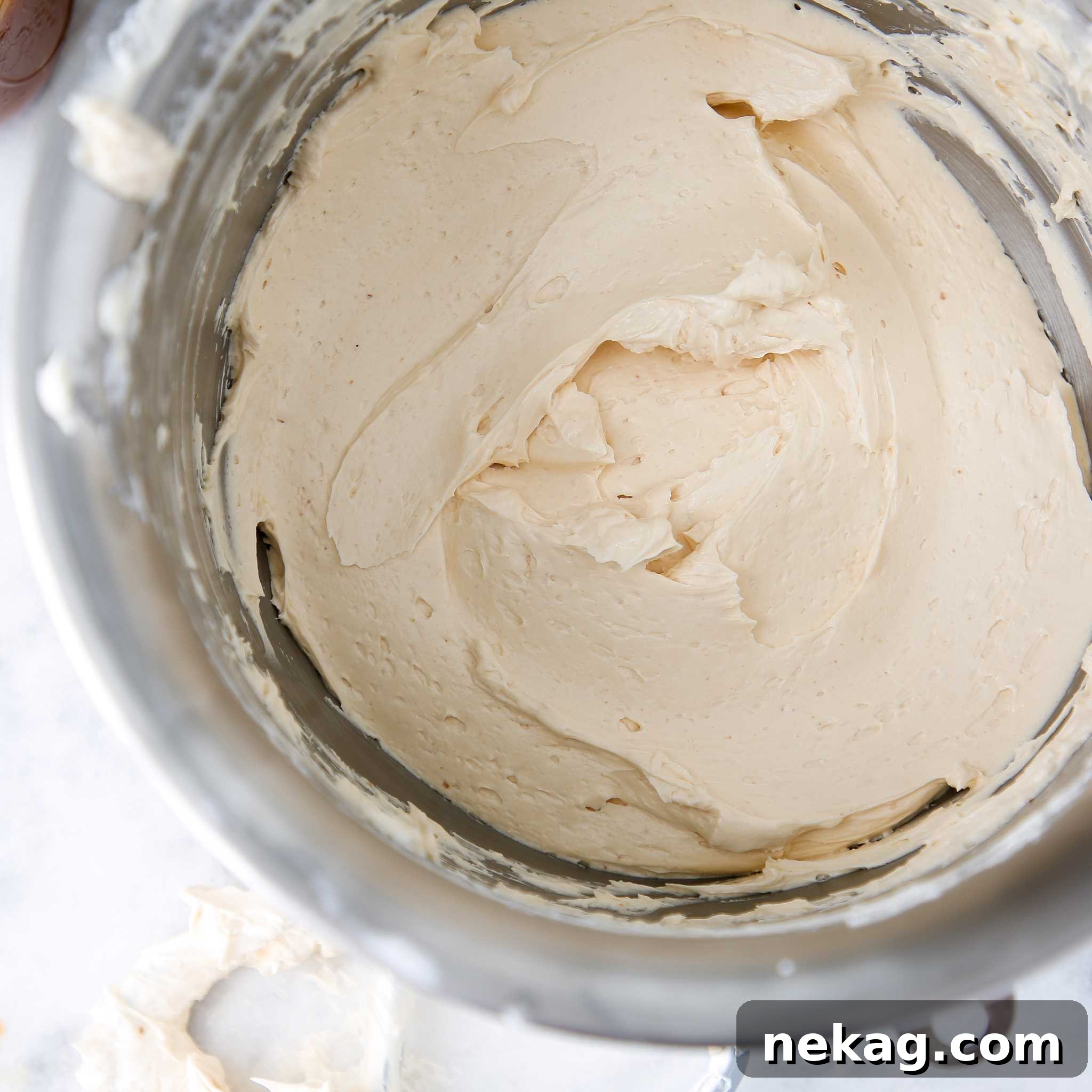 Caramel Swiss Meringue Buttercream Mixing Bowl