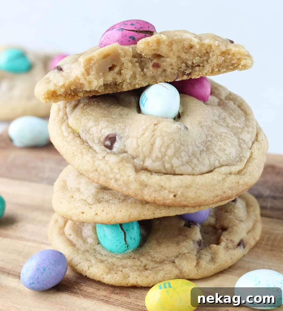 Ultimate Peanut Butter M&M Chocolate Chip Cookies 2 Easter Peanut Butter M&M Chocolate Chip Cookies