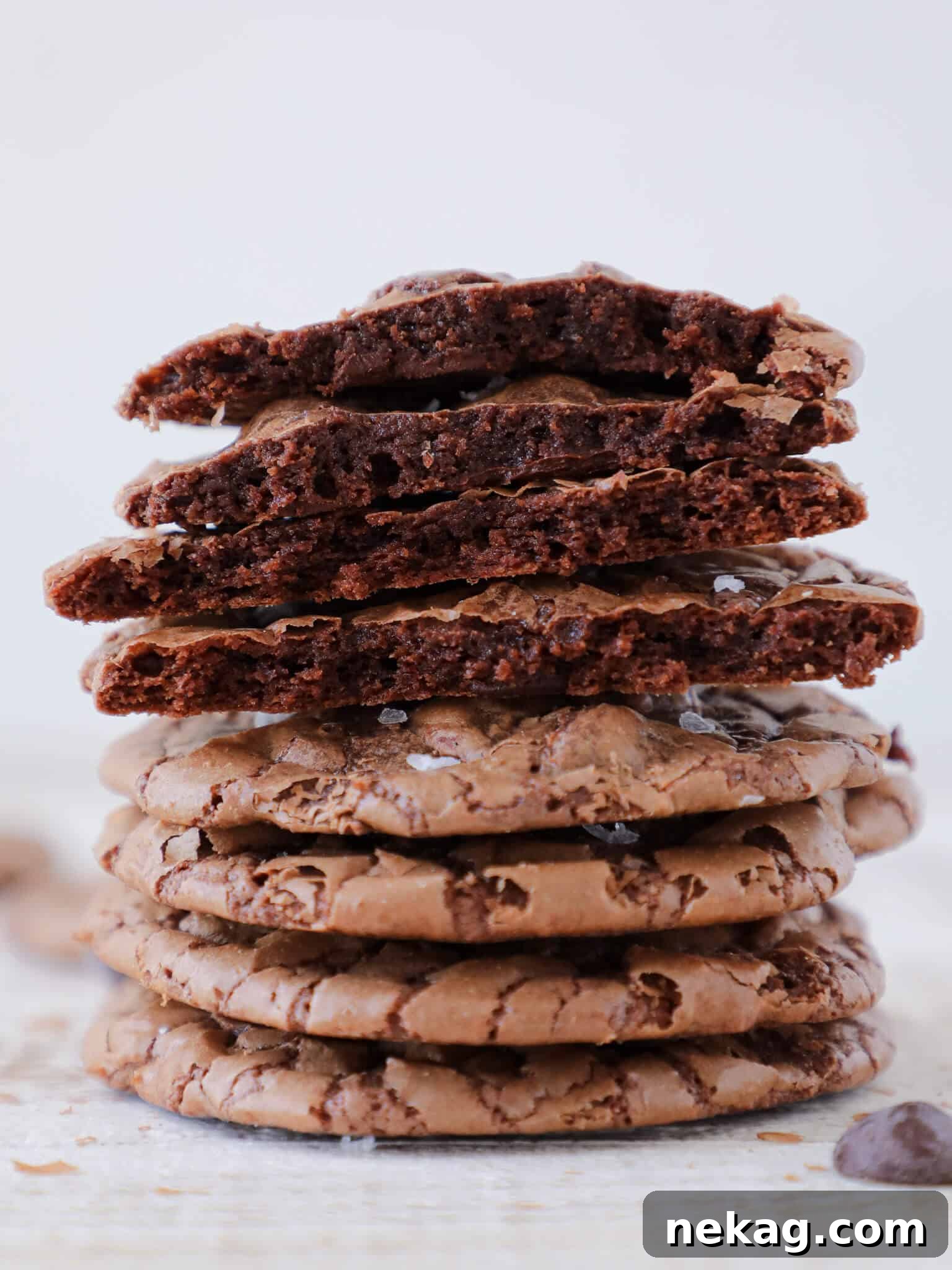 Fudgy Brownie Cookies with a rich, soft crumb interior