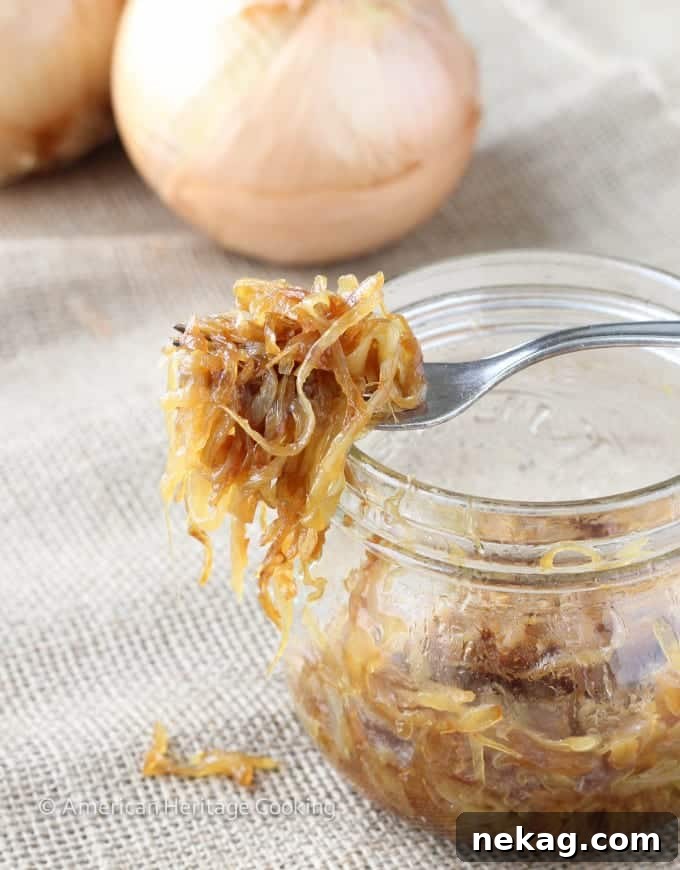 Effortless Caramelized Onions 4 Onions Slowly Browning and Softening in a Skillet