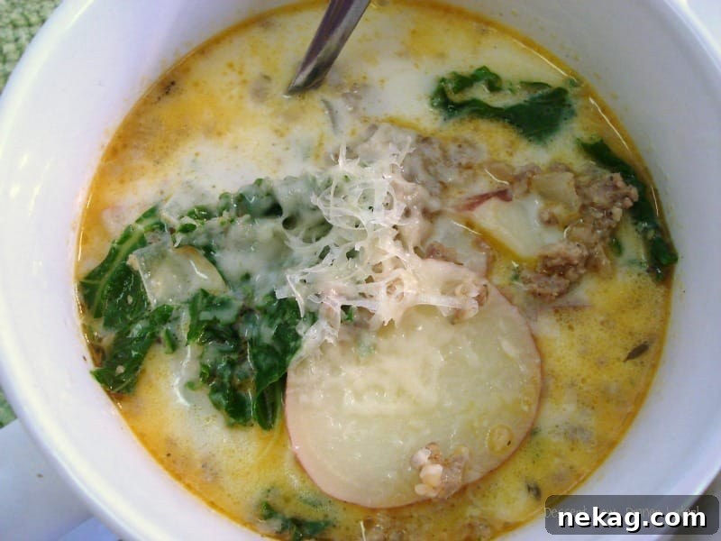 Creamy Tuscan Sausage and Kale Soup 3 Zuppa Toscana