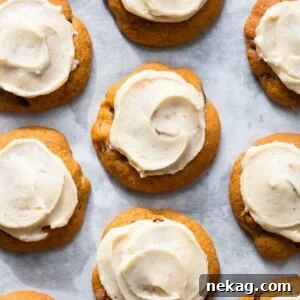 Featured image: Chewy Chocolate Chip Pumpkin Cookies with Browned Butter Icing.