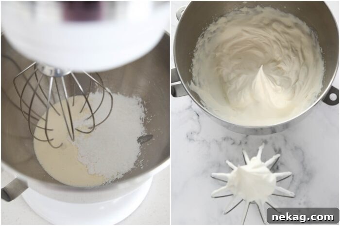 Decadent Chocolate Dream Pie 9 Steps to make whipped cream for the top of the pie.