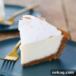A round image of a Perfect Key Lime Pie, one of the 20 best Thanksgiving pie recipes.