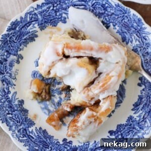 Apple Cinnamon Rolls Delicious Serving