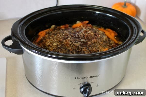 A freshly baked beef pot pie with golden crust