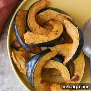 Healthy Roasted Acorn Squash Delicious Overhead