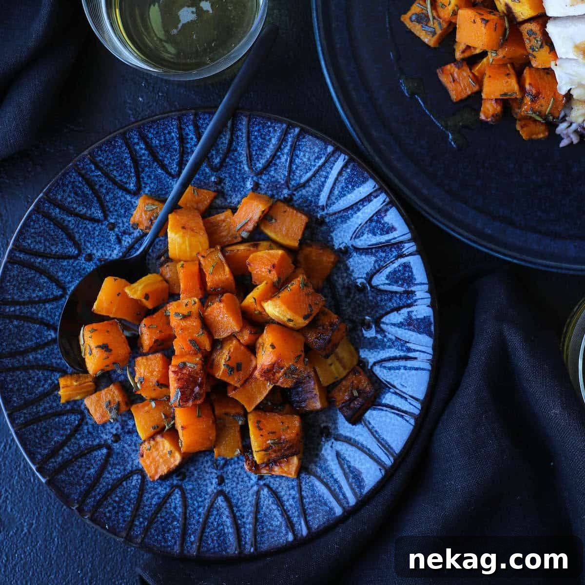 Cubed Roasted Spiced Butternut Squash