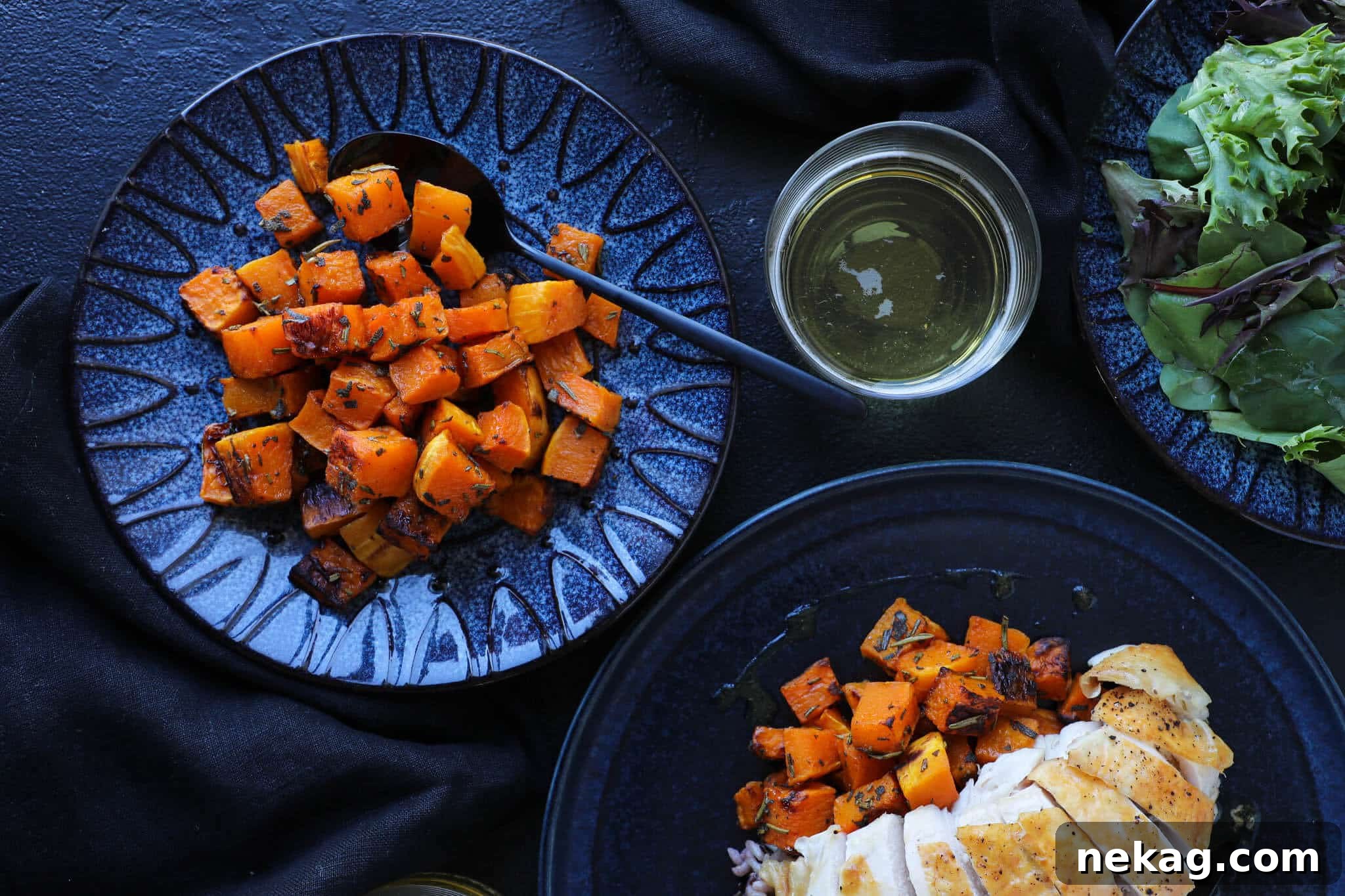 Roasted Spiced Butternut Squash as a Side Dish