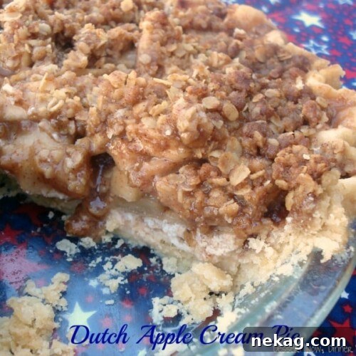 Dutch Apple Cream Pie
