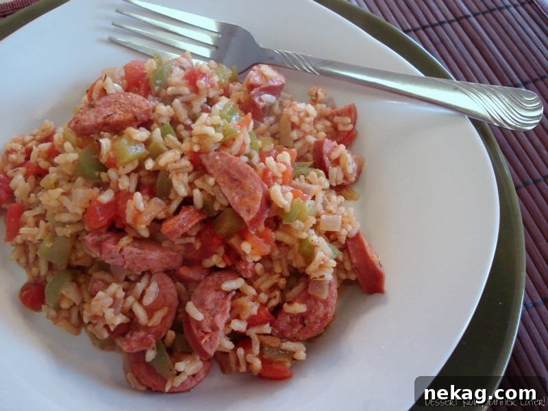 One-Pan Speedy Sausage Jambalaya 3 Fresh ingredients laid out for Quick Sausage Jambalaya preparation