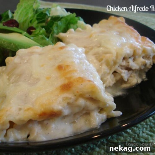 Creamy Chicken Alfredo Rolls 5 Chicken Alfredo Roll-ups