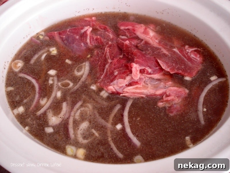 Tender Beef for French Dip Sandwiches