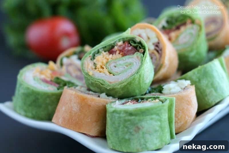 Swirled Tortilla Snacks 3 How to Make Tortilla Pinwheels Step by Step