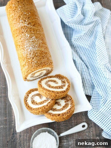 Velvet Chocolate Roulade 11 This classic Pumpkin Roll is a simple spiced pumpkin cake rolled up with the BEST cream cheese frosting inside. Use parchment paper for easy rolling -- no towel needed.