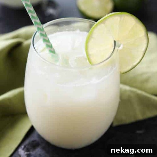 Creamy Brazilian Lemonade Video Recipe 2 Brazilian Lemonade is actually a creamy limeade that is perfectly sweet and slightly tangy. The secret ingredient that makes it creamy will have you pouring glass after glass of this refreshing drink. Perfect for hot summer days, parties, and potlucks!