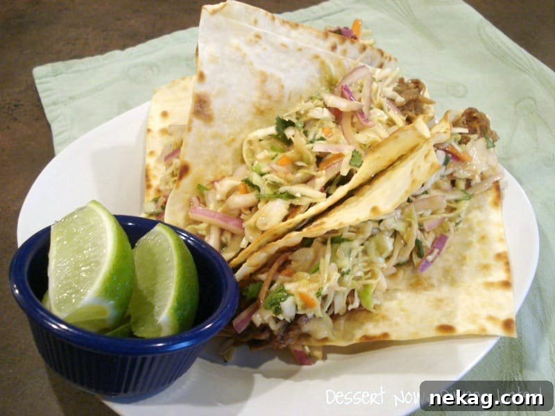 Shredded Pork Wonton Crunch Tacos 3 Close-up of tender, flavorful Shredded Pork for Wonton Tacos