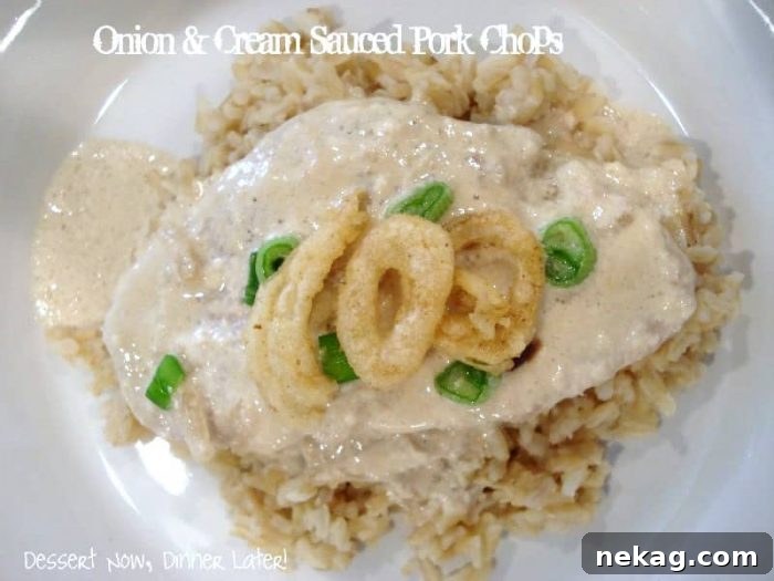Velvety Onion Cream Pork Chops 2 Delicious Slow Cooker Onion and Cream Sauced Pork Chops