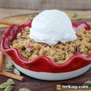 Cardamom Pear Crisp