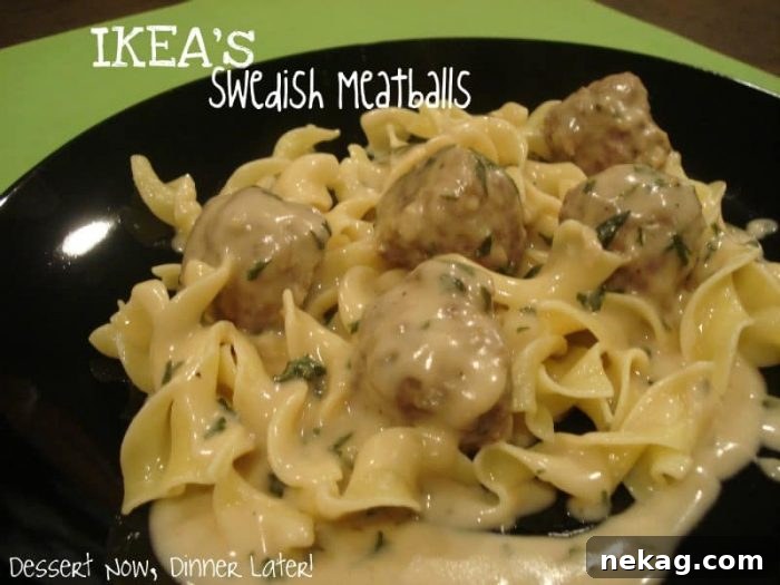 Homemade Swedish Meatballs with Creamy Gravy