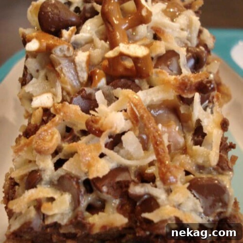 Caramel Pretzel Magic Bars
