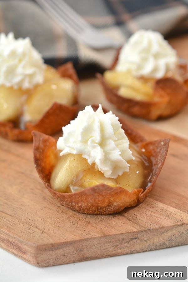 Bite-sized apple pie delights, elegantly arranged and perfect for sharing.