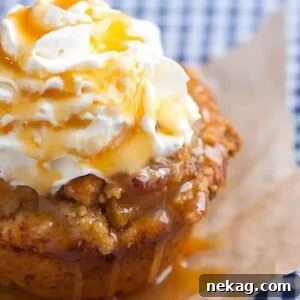 Apple Pie Cupcakes made with cinnamon roll dough