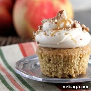 Caramel Apple Butter Cupcakes with Cream Cheese frosting