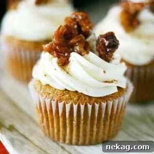 Pecan Pie Pumpkin Cupcakes without crust