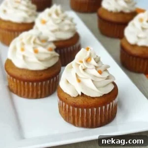Pumpkin Cupcakes with Maple Cinnamon Cream Cheese Icing