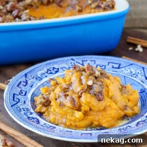 Smart Sweet Potato Casserole 8 A photo of the Lightened Up Sweet Potato Casserole