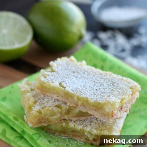 Coconut Key Lime Bars