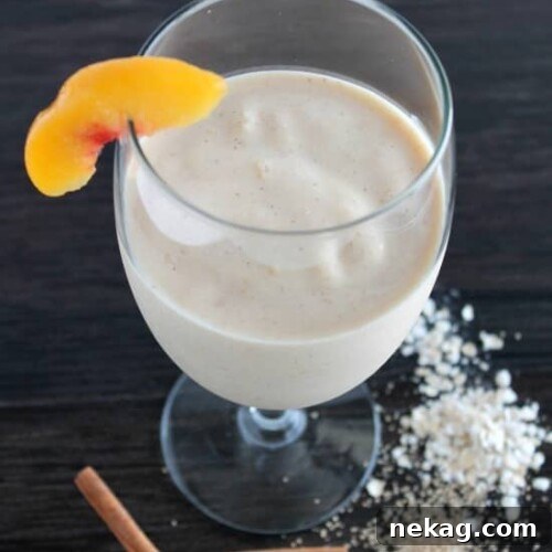 Peach Cobbler Smoothie
