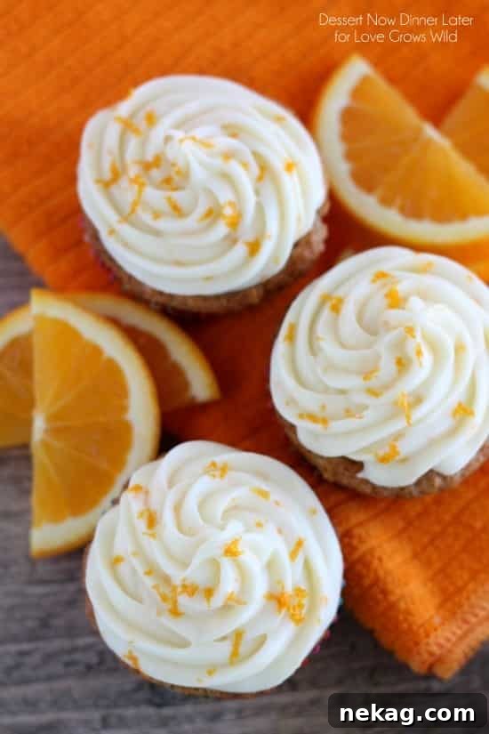 Close-up of a Coconut Carrot Cake Cupcake featuring its moist texture