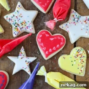 royal icing heart.
