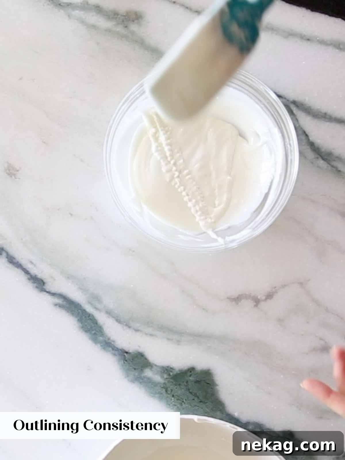 Flawless Royal Icing Made Easy with Meringue Powder 9 perfect outline consistency.